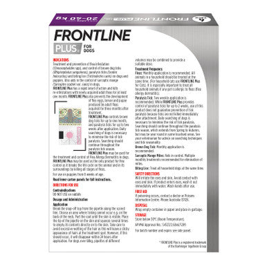 Frontline Plus for Large Dogs 20-40kg - 6 Pack