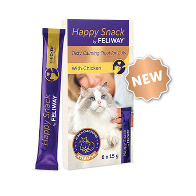 Feliway Happy Snack Calming Treat For Cats - 6 Pack