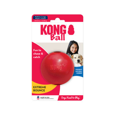 KONG Ball Rubber Dog Toy Medium Large
