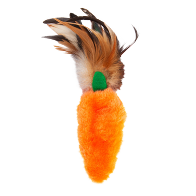 KONG Refillables Carrot Feather Top Cat Toy