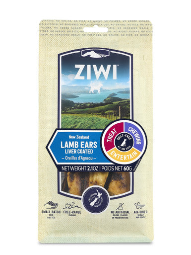 Ziwi Peak Liver Coated Lamb Ears Oral Health Chews 60g