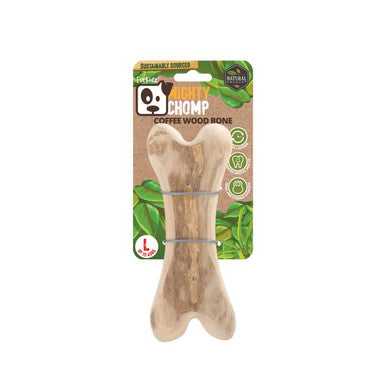 FurKidz Mighty Chomp Coffee Wood Bone Large