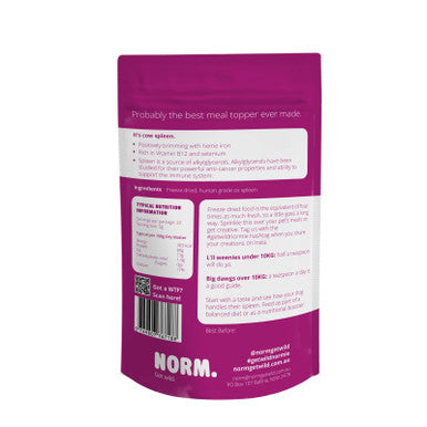 Norm Ox Spleen Meal Topper