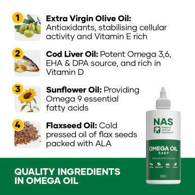 NAS Omega 3 6 & 9 Oil For Cats 200ml