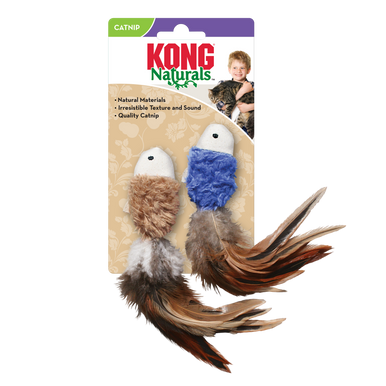 KONG Naturals Crinkle Fish 2 Pack Cat Toy