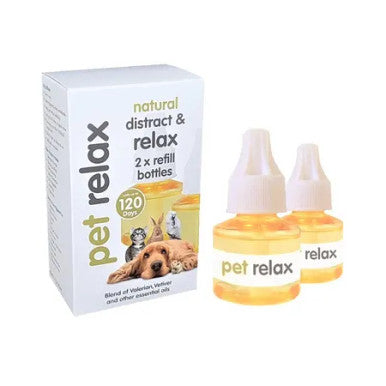 Pet Relax Natural Distract & Relax Diffuser Refill 40ml - 2 Pack