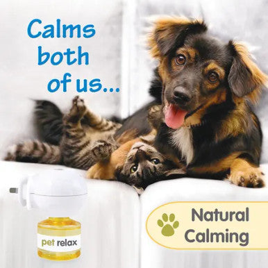 Pet Relax Natural Distract & Relax Diffuser Set for Pets