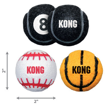 KONG Sport Balls Dog Toy 3 Pack Small