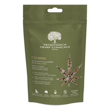 Hemp Clinicals Calming Treats for Cats 100g
