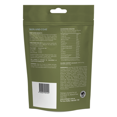 Hemp Clinicals Skin & Coat Treats for Dogs 225g