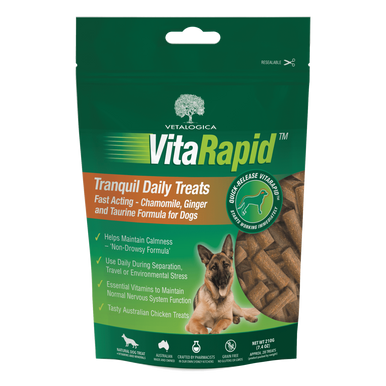 VitaRapid Tranquil Daily Treats For Dogs - 210g