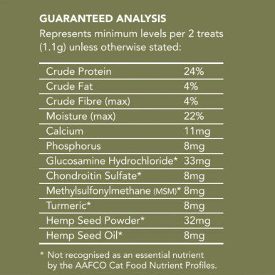 Hemp Clinicals Hip & Joint Treats for Cats 100g