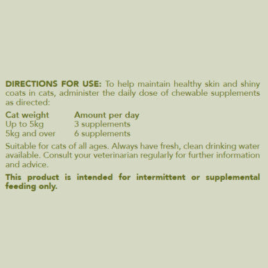 Hemp Clinicals Skin & Coat Plus Supplements for Cats - 100g
