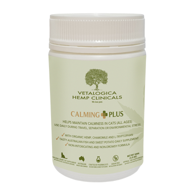 Hemp Clinicals Calming Plus Supplements for Cats 100g