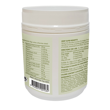 Hemp Clinicals Calming Plus Vitamins for Dogs 300g