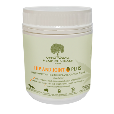 Hemp Clinicals Hip & Joint Plus Supplements for Dogs 300g