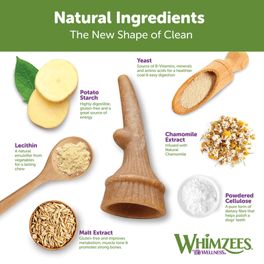 Whimzees Occupy Antler Large Dog Treats 6 Pack