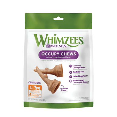 Whimzees Occupy Antler Large Dog Treats 6 Pack