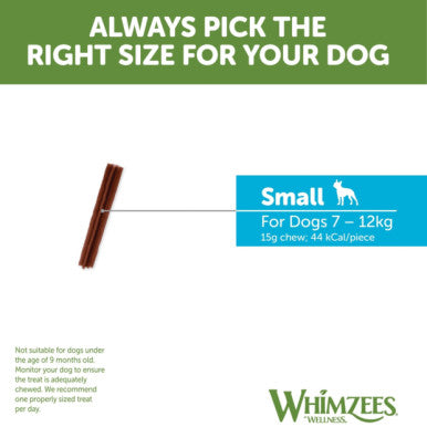Whimzees Stix Small Dog Dental Treats 28 Pack