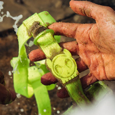Top view of the Zee.Dog Neopro Lime H-Harness range.
