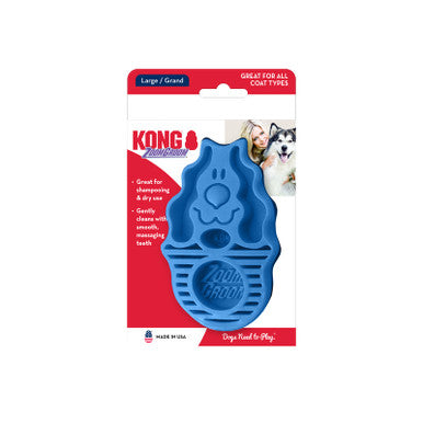 KONG ZoomGroom Dog Brush Boysenberry