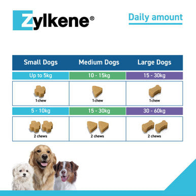 Zylkene Calming Chews for Medium Dogs 10-30kg - 14 Chews