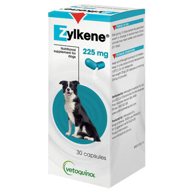 Zylkene Calming Supplement Dogs 10-30kg - 30 Capsules 225mg