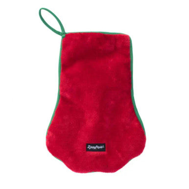 Zippy Paws Holiday Red Paw Stocking