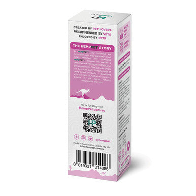 HempPet Hairball Relief - Hemp Nectar Oil, Hoki Fish & MCT Oil for Cats 100ml