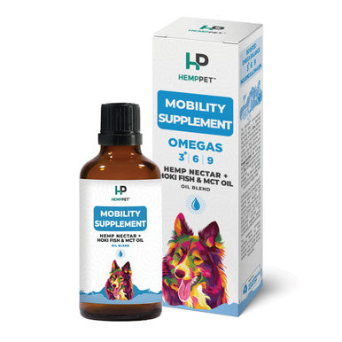 HempPet Mobility - Hemp Nectar Oil, Hoki Fish & MCT Oil for Dogs 100ml