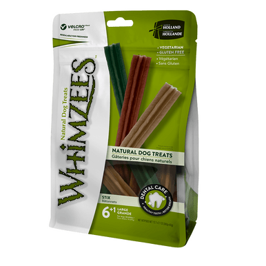 Whimzees Stix Large Dog Dental Treats 6 Pack