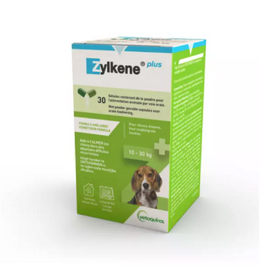 Zylkene Plus Calming Supplement Dogs 10-30kg - 30 Capsules