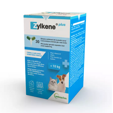 Zylkene Plus Calming Supplement Cats & Dogs Under 10kg - 30 Capsules