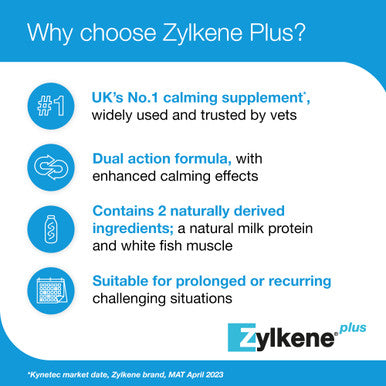 Zylkene Plus Calming Supplement Dogs 15-60kgs - 30 Capsules